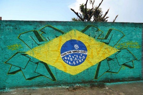 Anti-FIFA World Cup arts appearing across Brazil