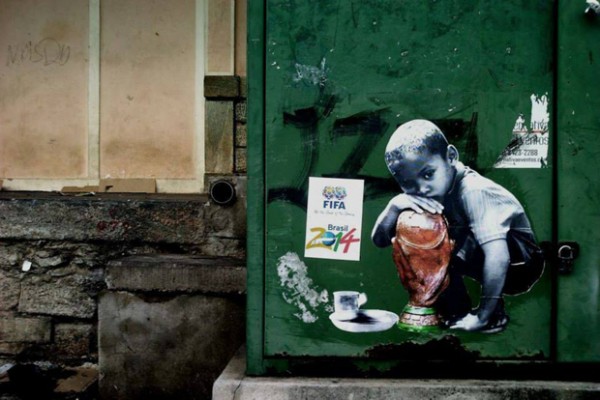 Anti-FIFA World Cup arts appearing across Brazil