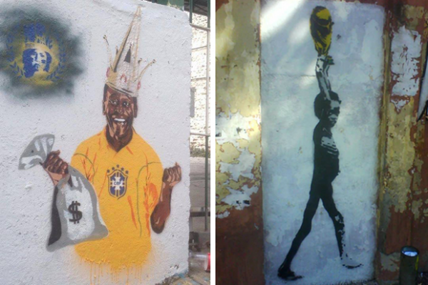 Anti-FIFA World Cup arts appearing across Brazil